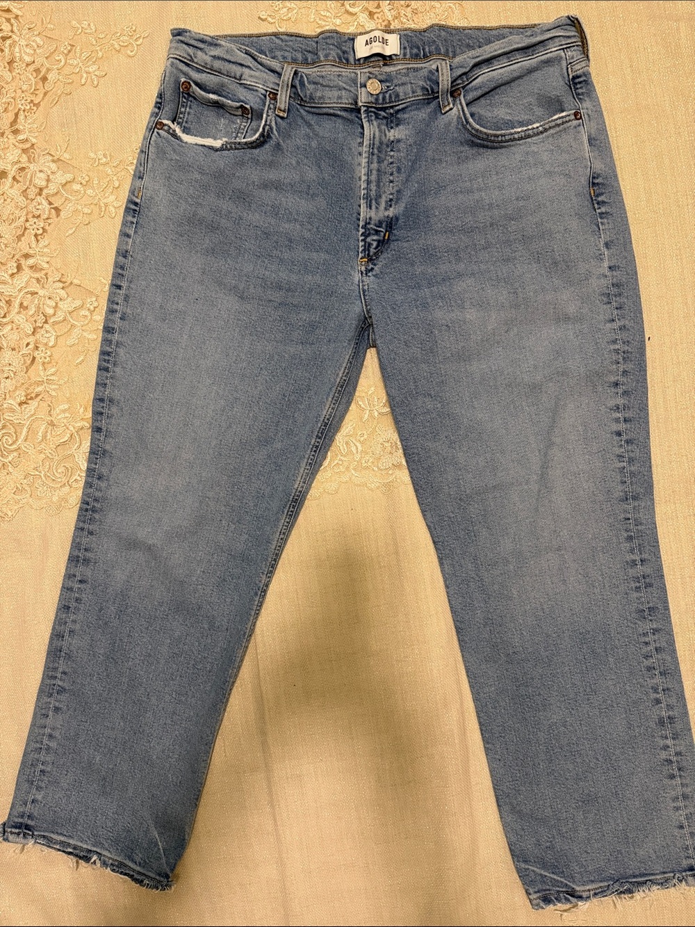 Agolde Light Blue Women’s Relaxed Denim Jeans